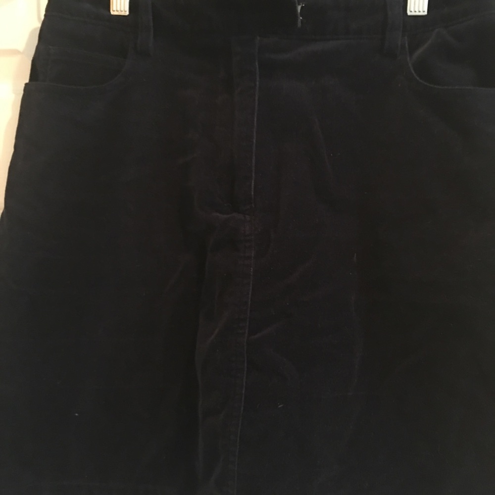 Navy velvet skirt